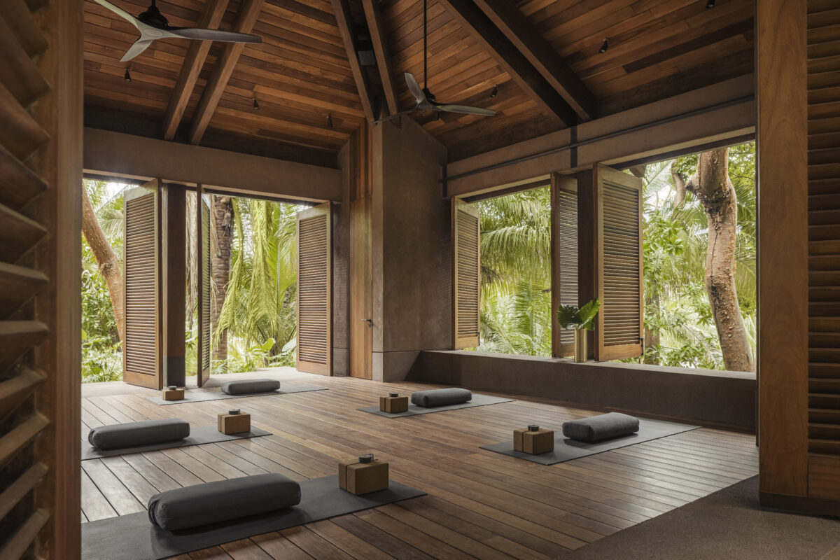 An open-concept adaptive fitness studio with inclusive equipment and an accessible layout.