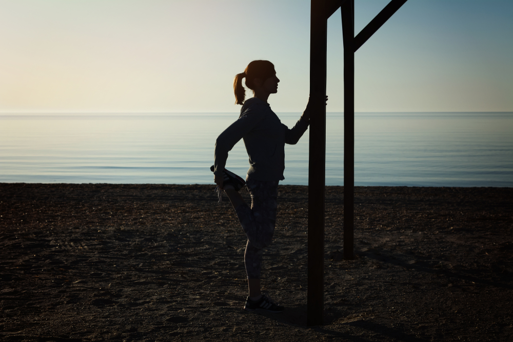 Conceptual imagery showing the intersection of fitness equipment and sleep environments, highlighting sleep disruption.