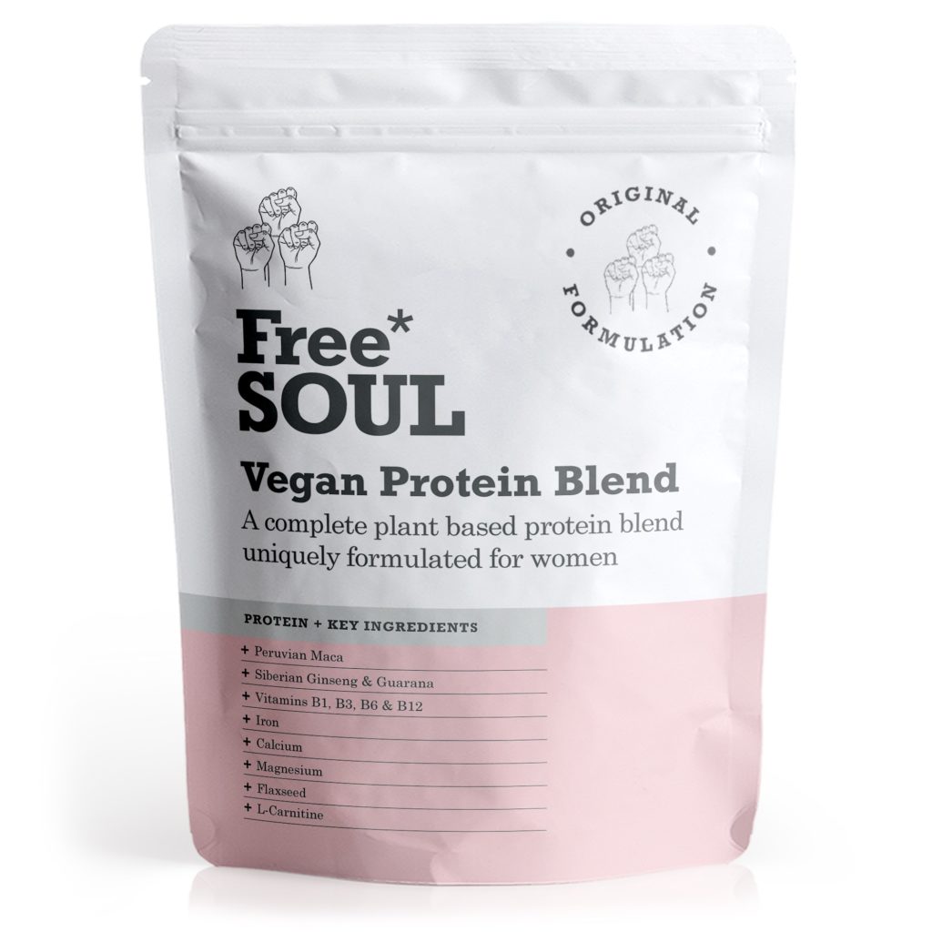 Free Soul Vegan Protein Blend package.