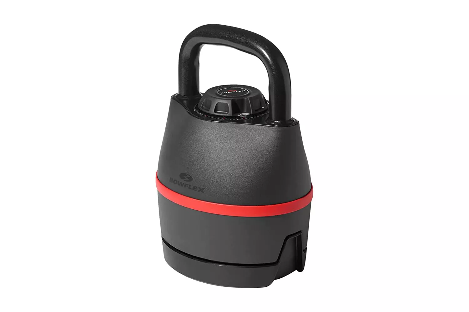A Bowflex SelectTech 840 adjustable kettlebell shown against a white background.